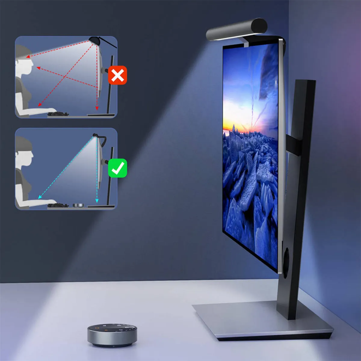 Choetech Shuttle Wireless Control Asymmetric-light Desk Multi-Scene Lightning E1129