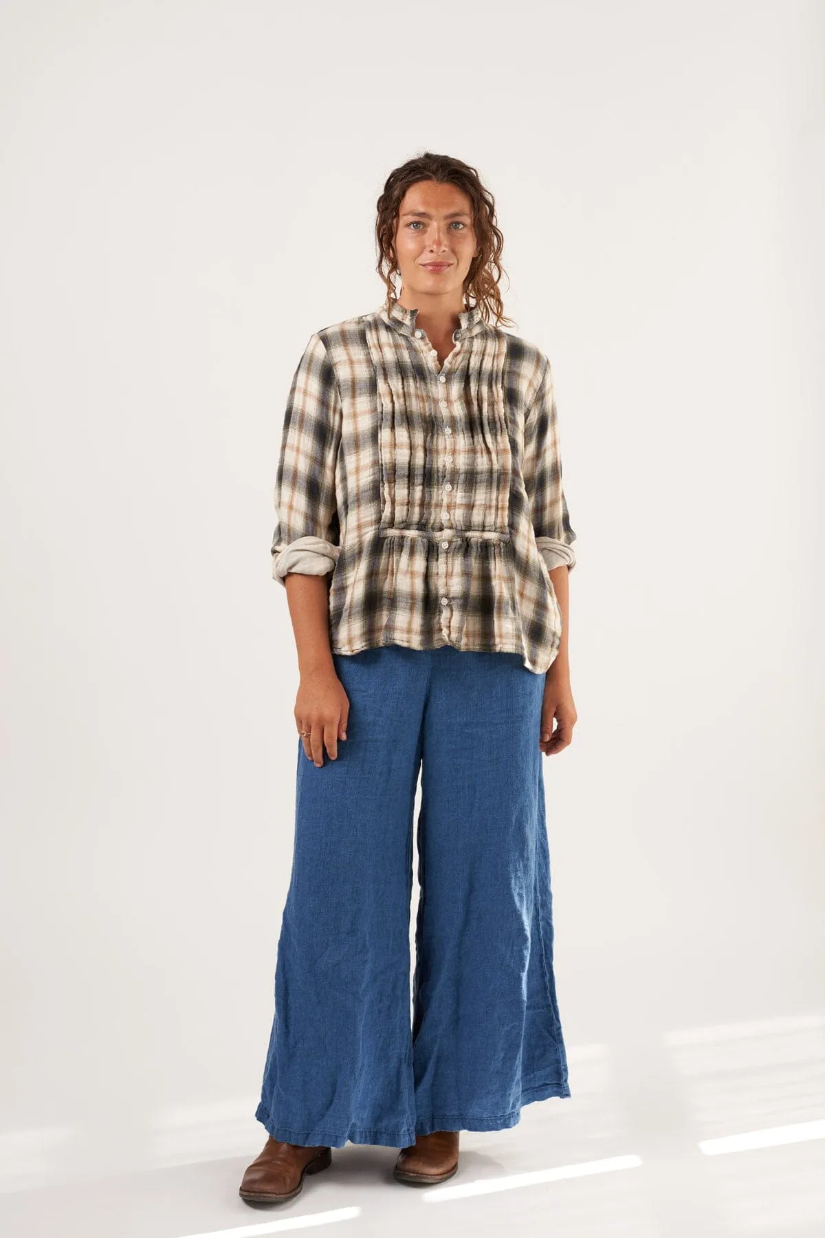 Claudine - Double Cotton Gauze Plaid