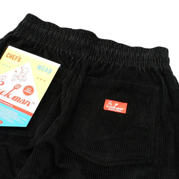 Cookman Chef Short Pants - Corduroy : Black