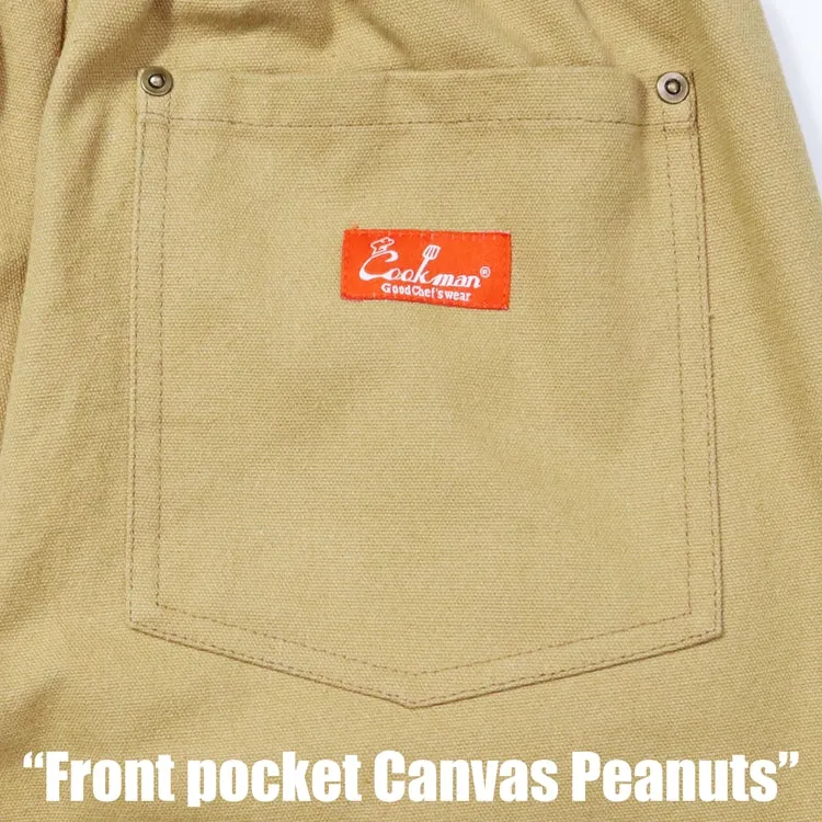 Cookman Chef Short Pants  Front pocket - Canvas Peanuts