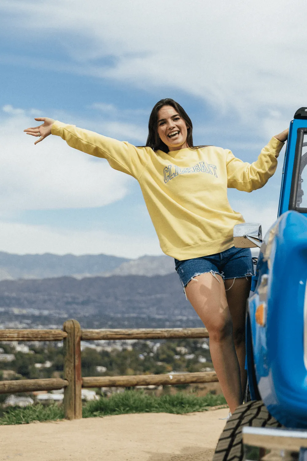 David Dobrik Yellow Sunrise Clickbait Sweater