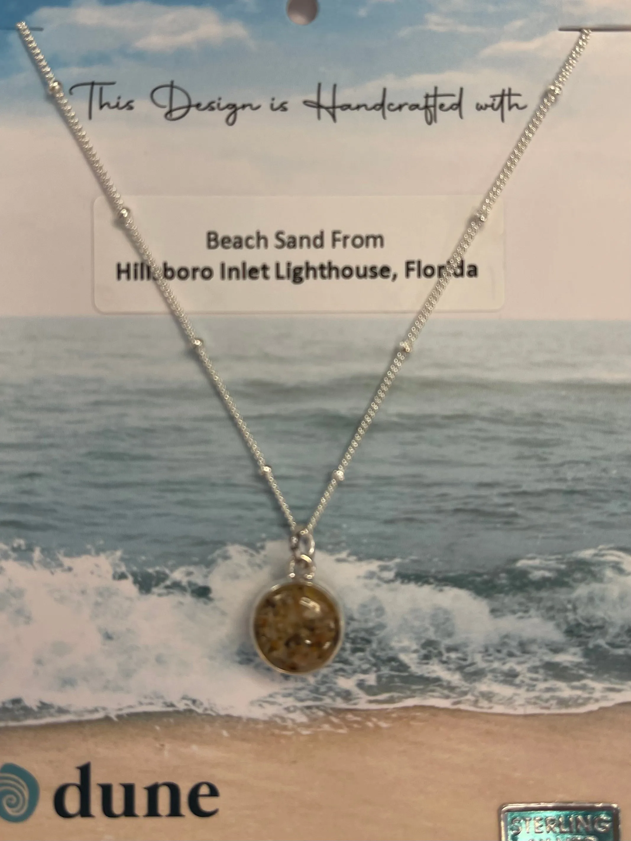 Dune Jewelry Sandglobe Necklace - Sand