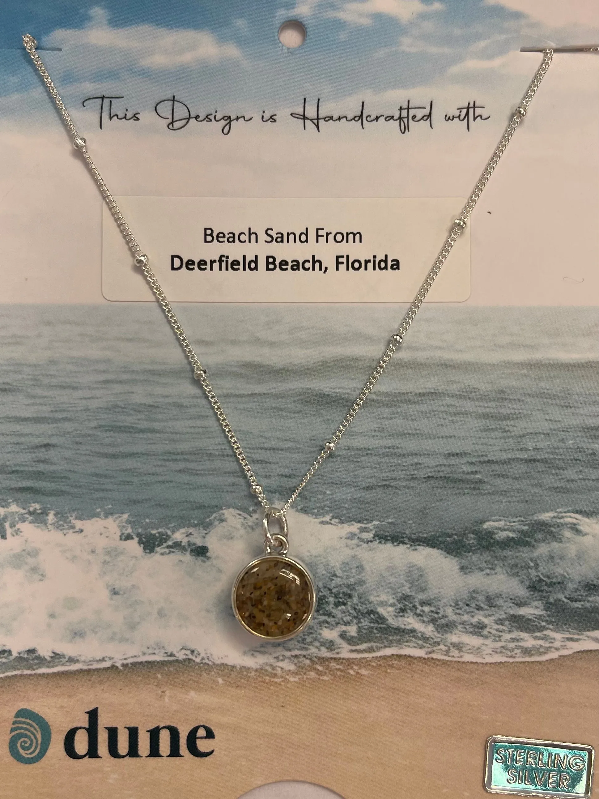 Dune Jewelry Sandglobe Necklace - Sand