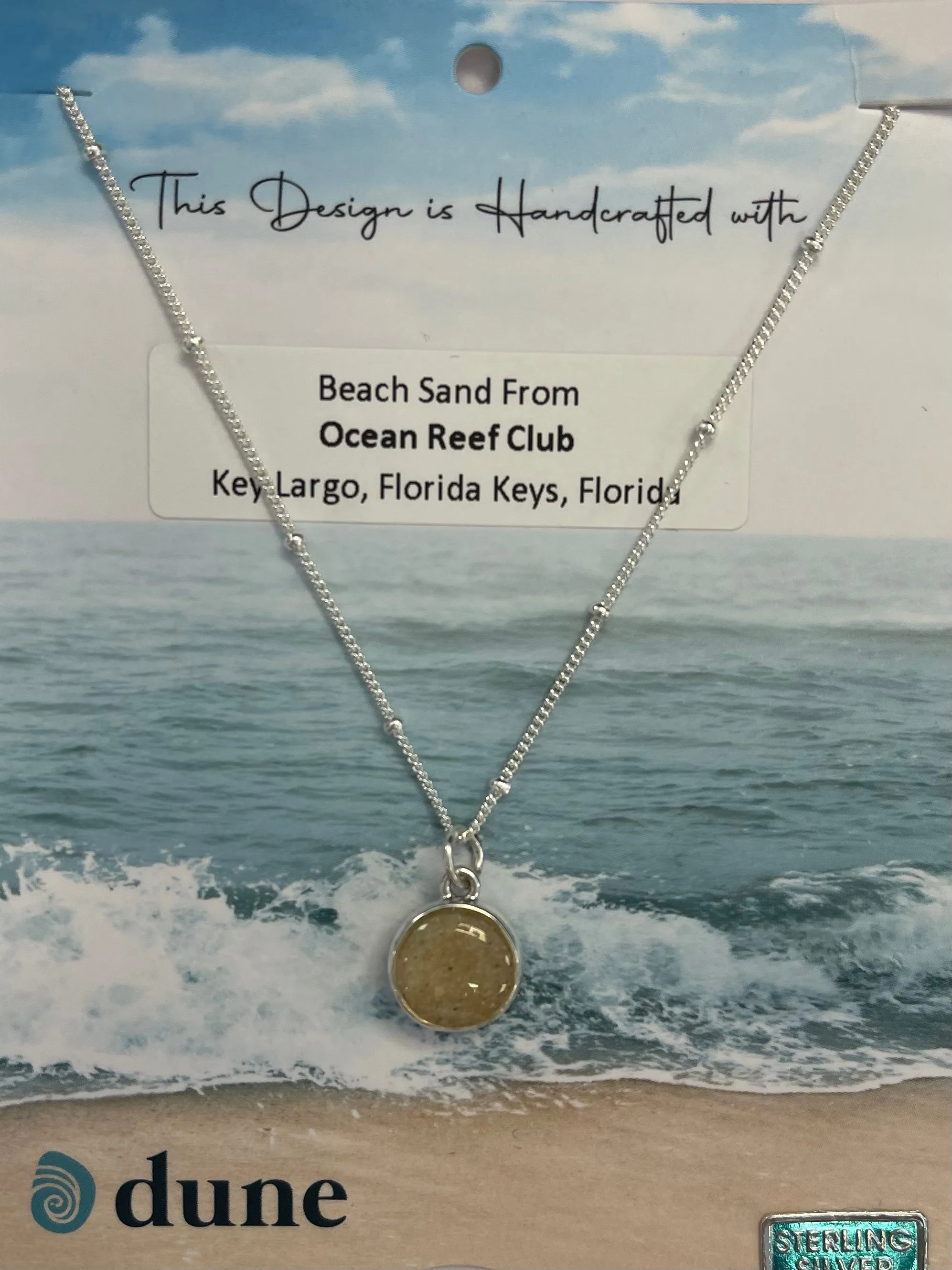 Dune Jewelry Sandglobe Necklace - Sand