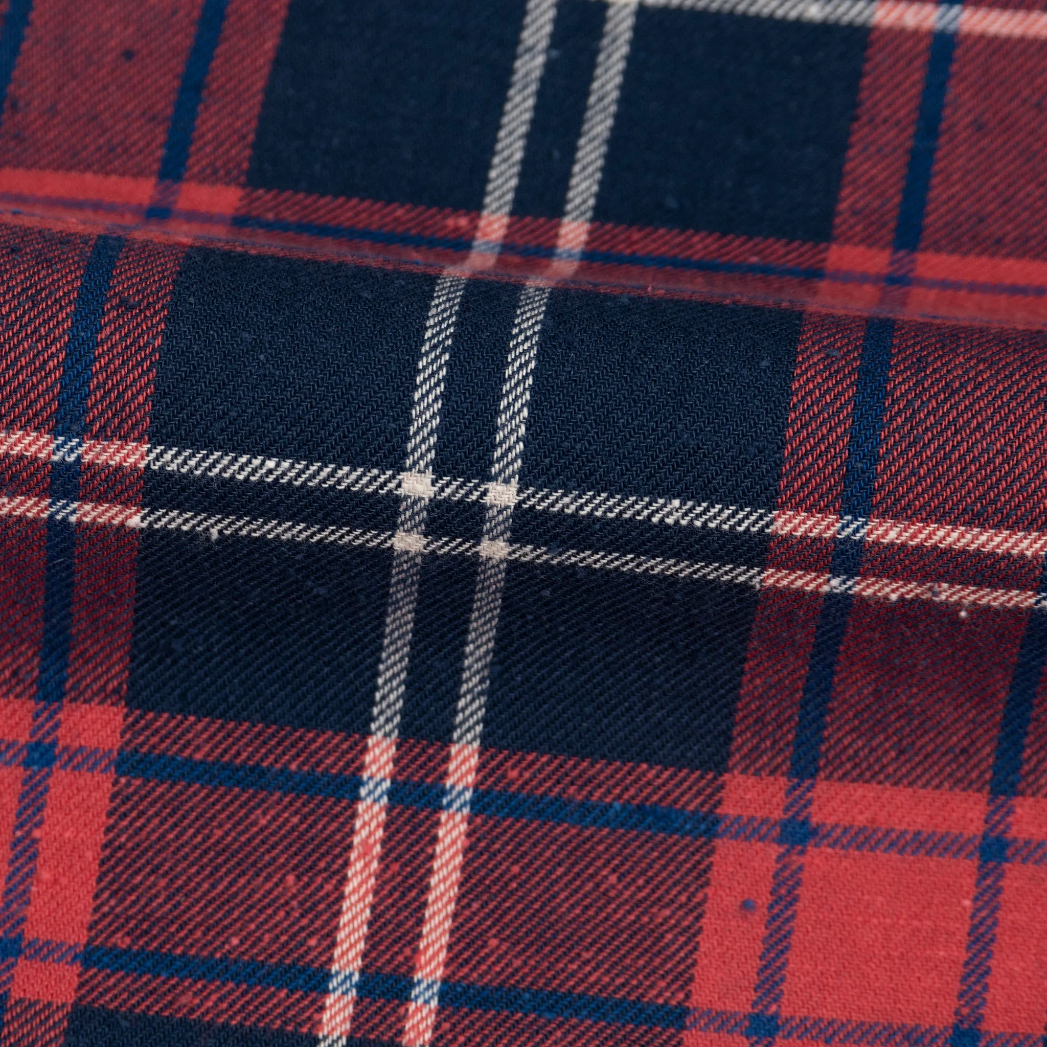 Easy Shirt - Soft Nep Plaid - Navy / Red