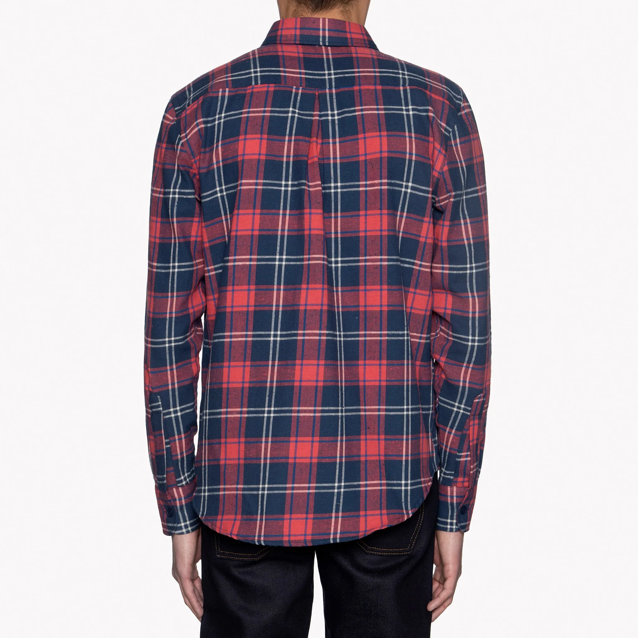 Easy Shirt - Soft Nep Plaid - Navy / Red