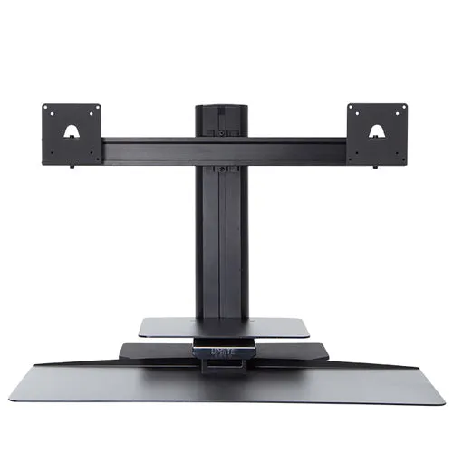 ERGOWORKS - S2S002-BB-SG - UPRITE ERGO Dual Monitor Sit2Stand Workstation (Black-Black)