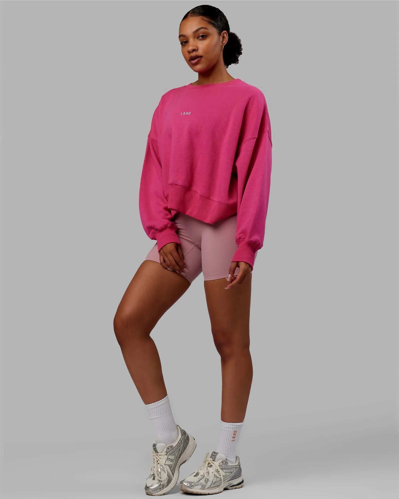 Everyday Slouch Sweater - Ultra Pink