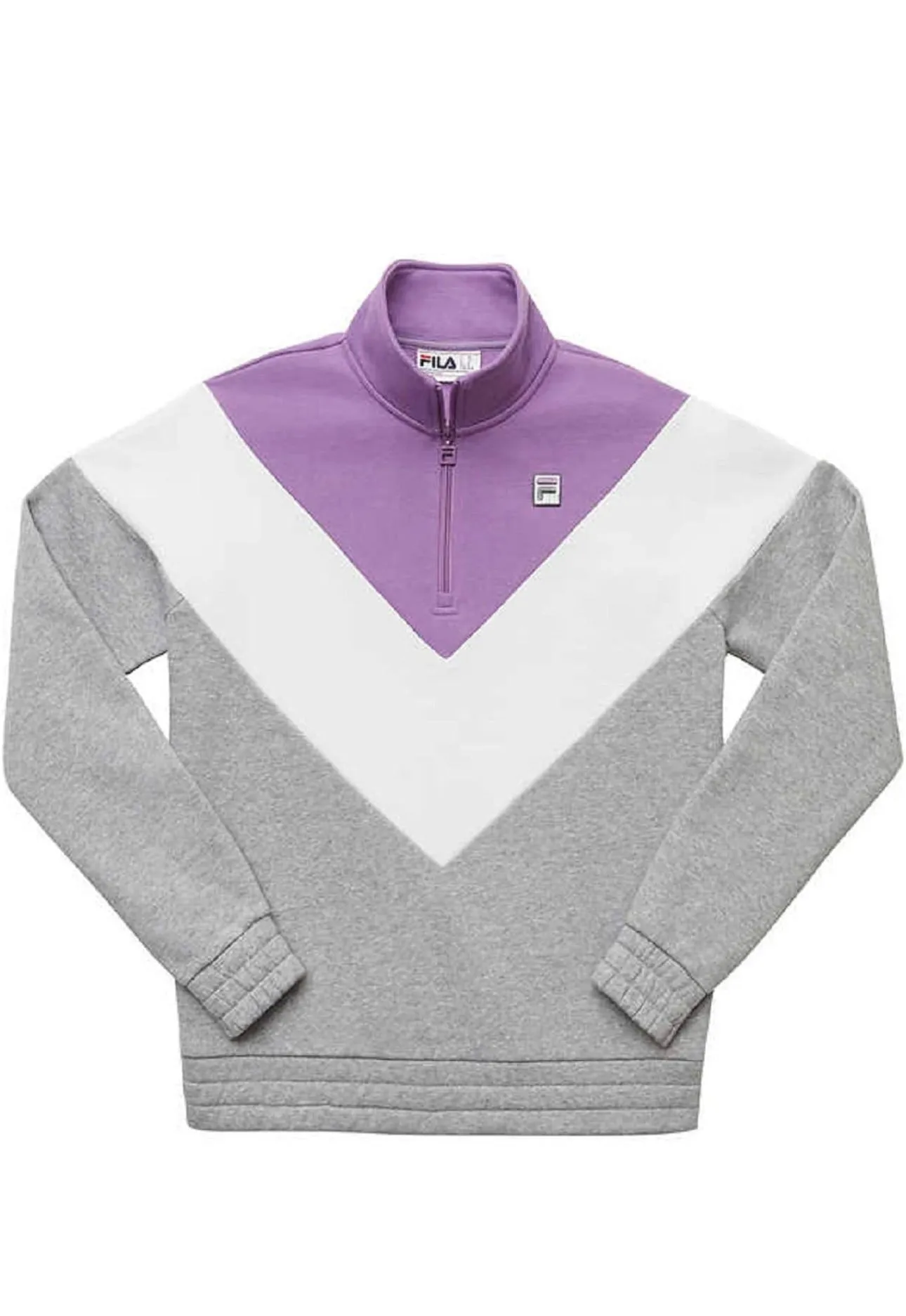 Fila Women's Ekanta 1/4 Zip: Grey, Lavender, White XS