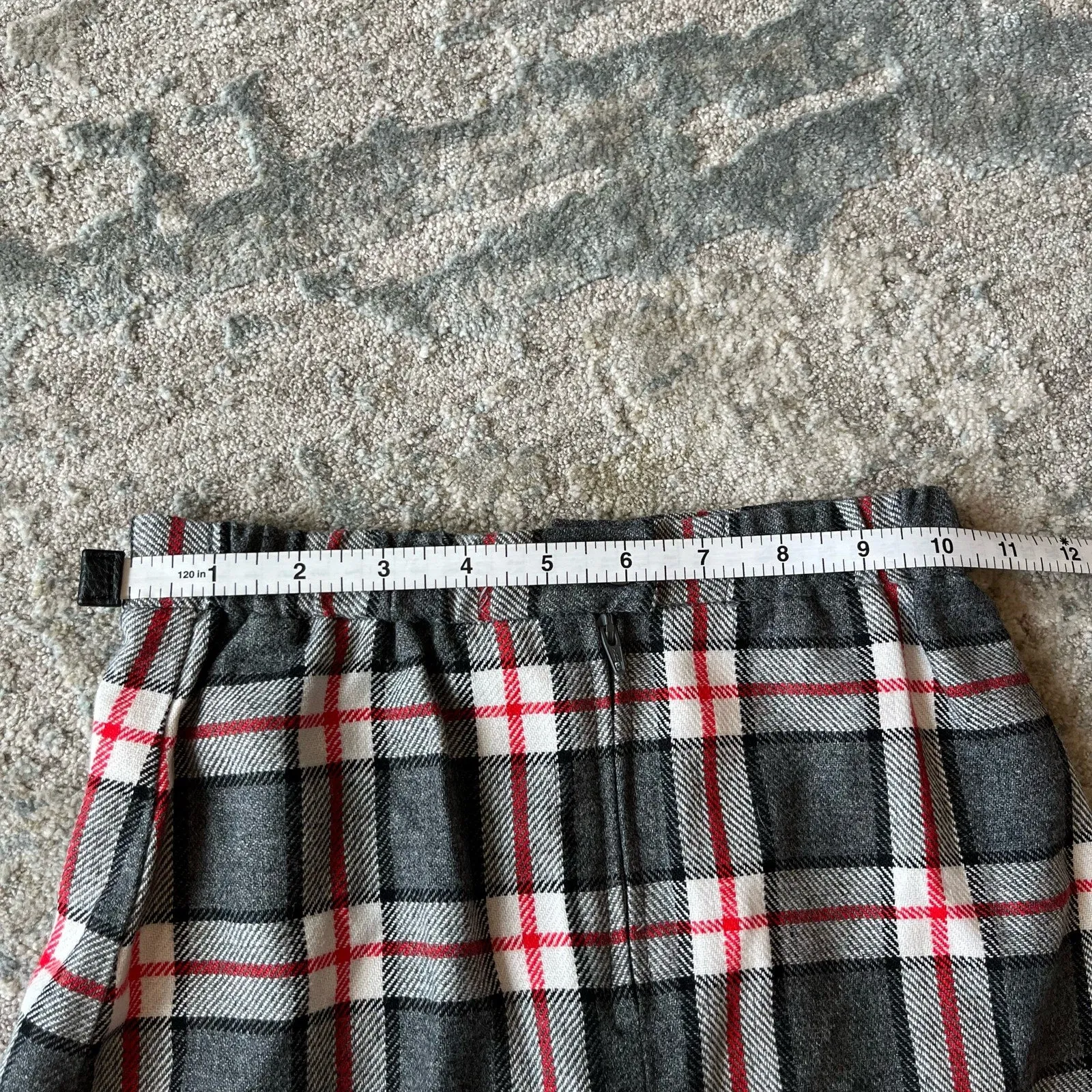 Florence Eiseman Vintage Plaid Apple Skirt 6 USA