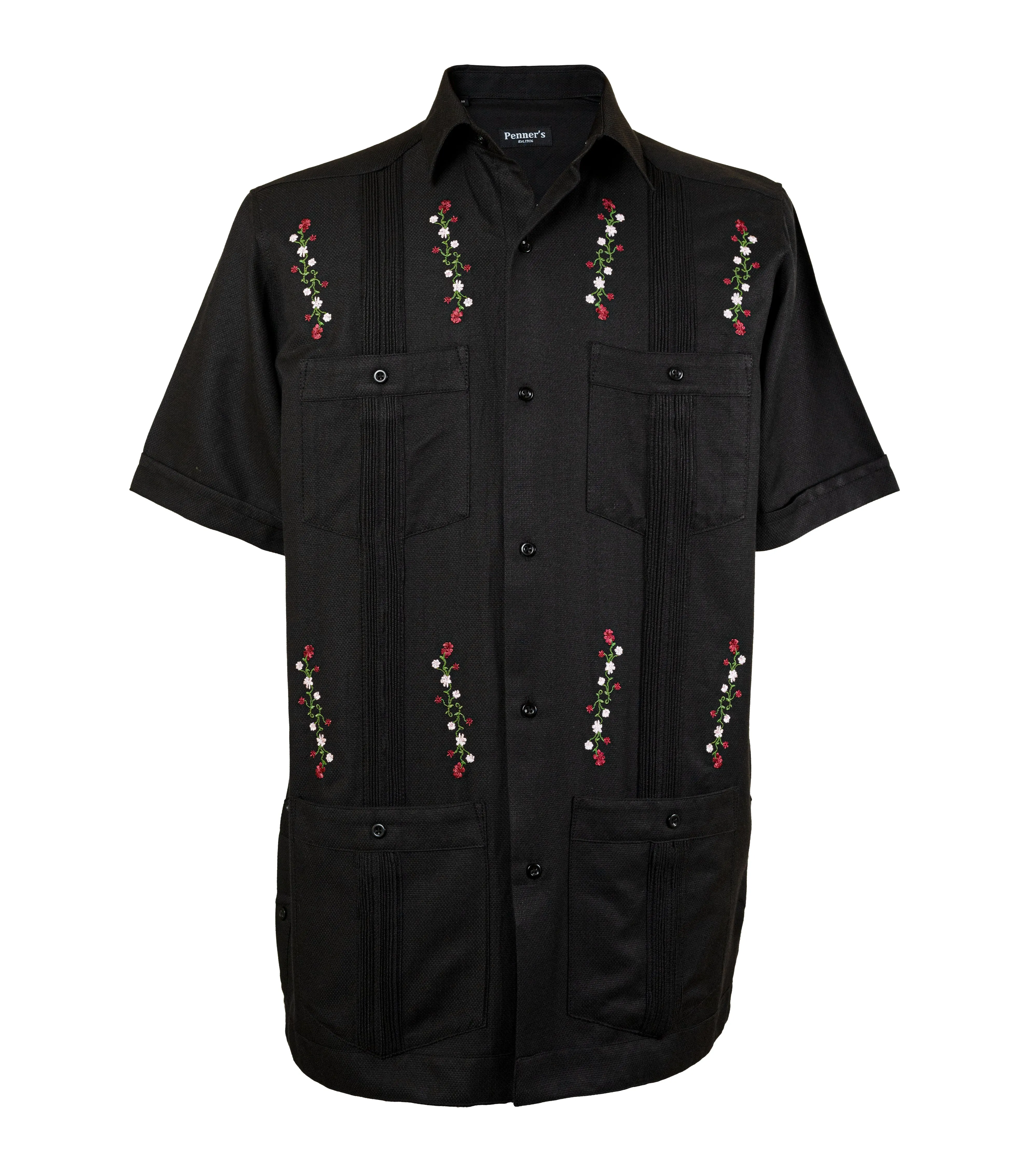 Flores Cotton Guayabera