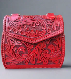 Grecia tooled leather purse