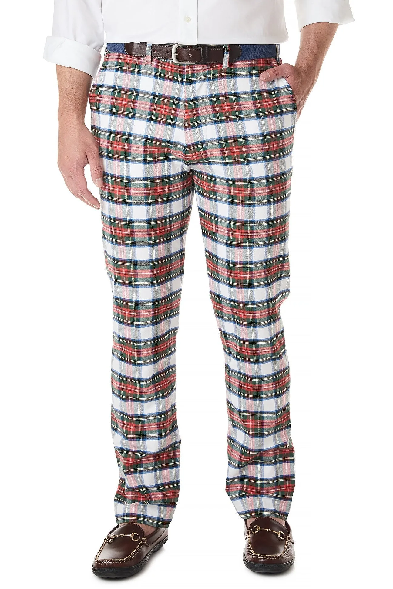 Harbor Pant Stretch Twill Dress Stewart Tartan Plaid