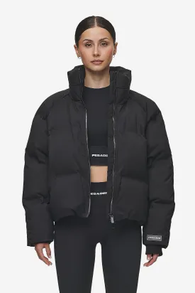 Henra Oversized Raglan Puffer Jacket Black