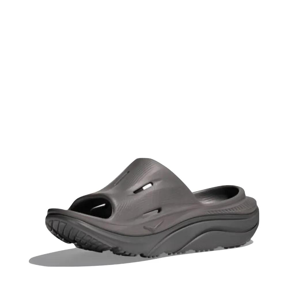 Hoka Ora Recovery Slide 3 Sandal in Grey