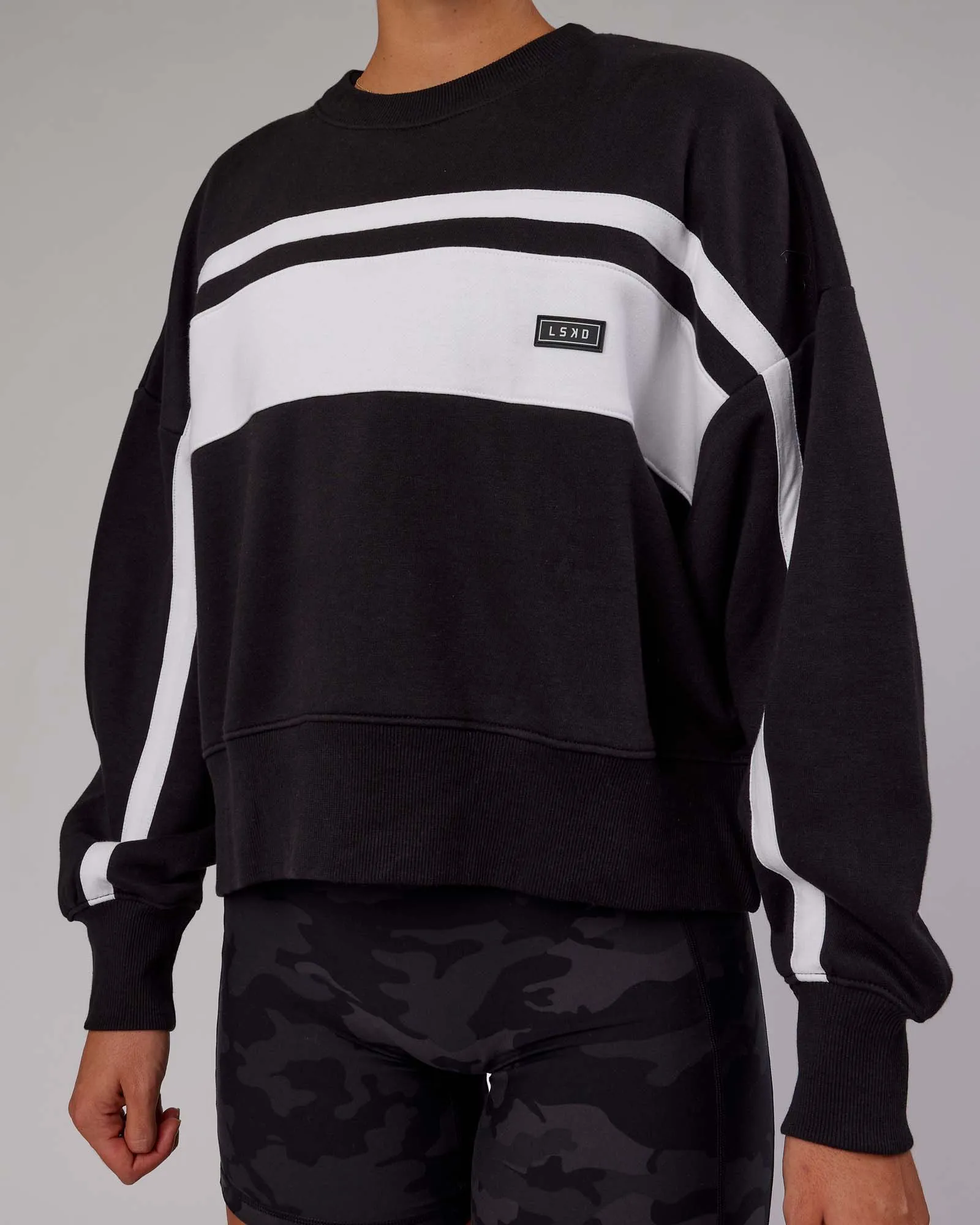 Intercept Sweater - Black-White