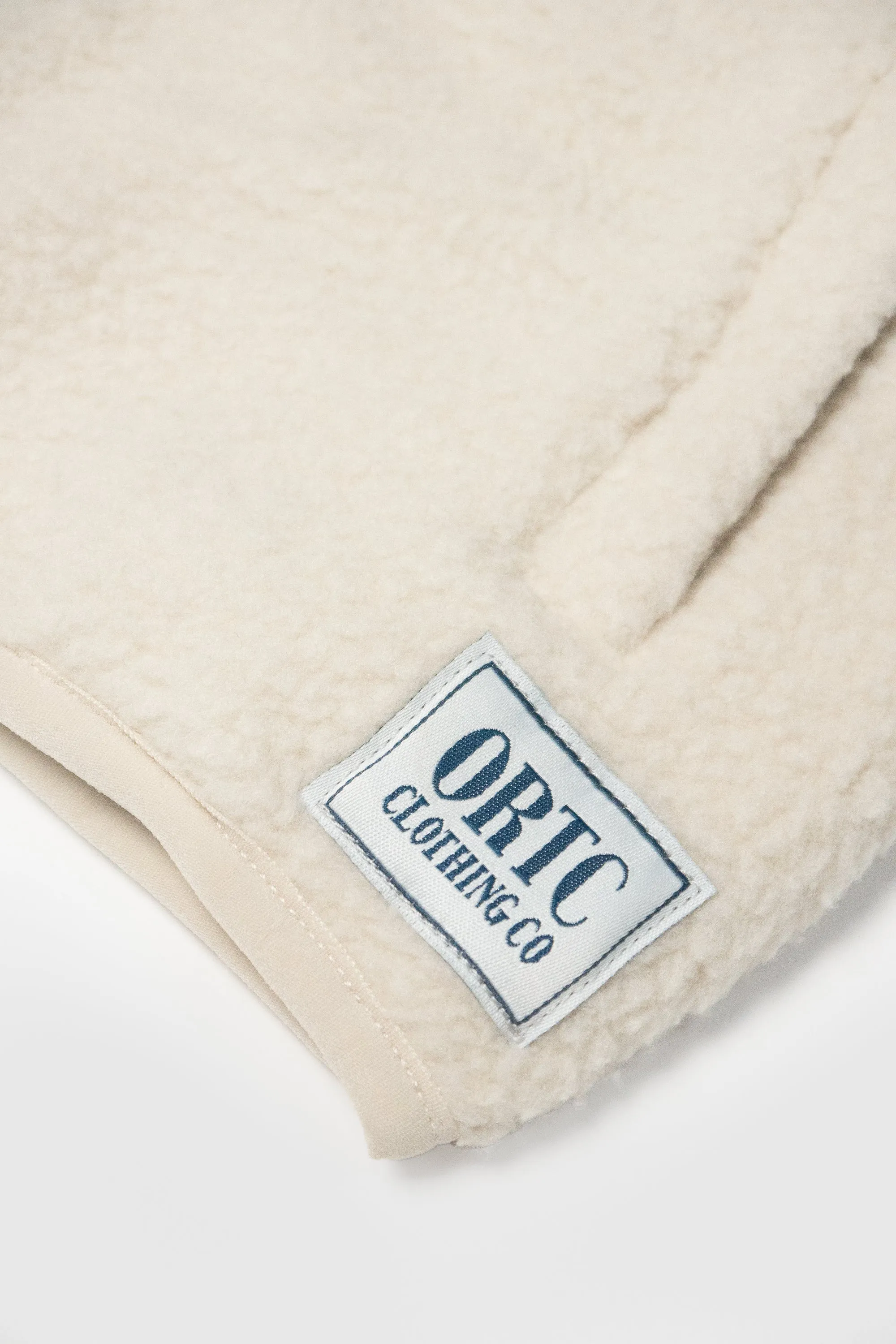 Jnr Sherpa Fleece Quarter Zip Natural