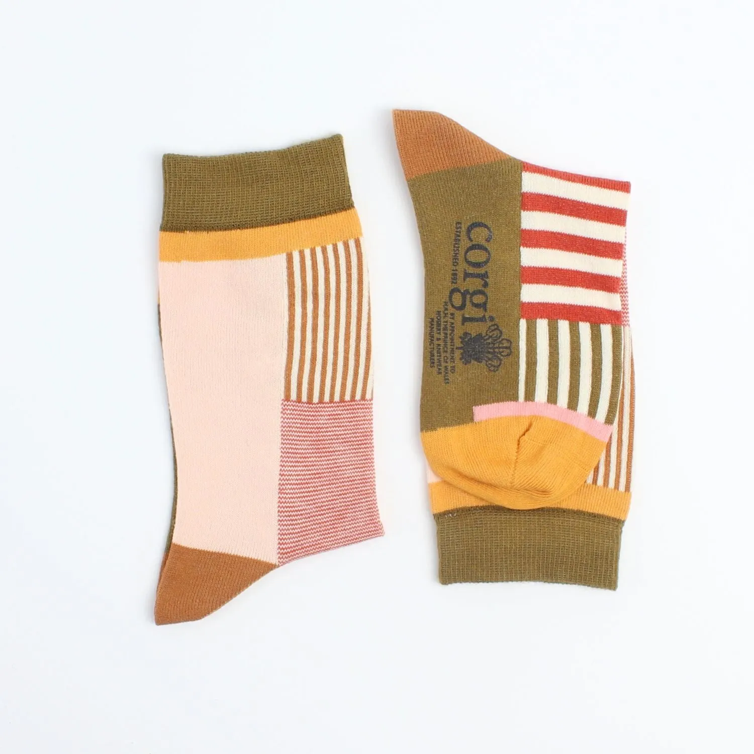 Kids Patchwork Cotton Socks