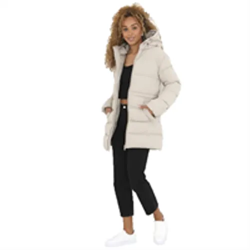 Ladies Brave Soul Dominica Long Padded Jacket