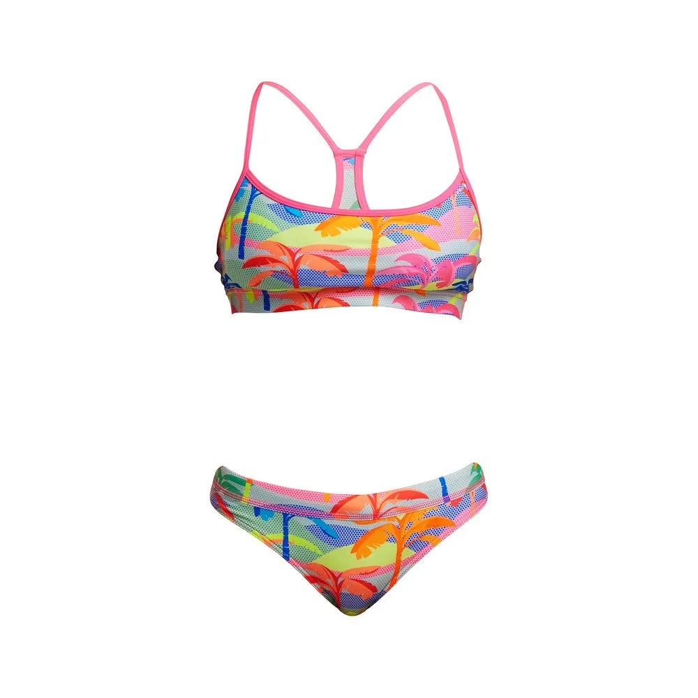 Poka Palm Swim Crop Top for Women