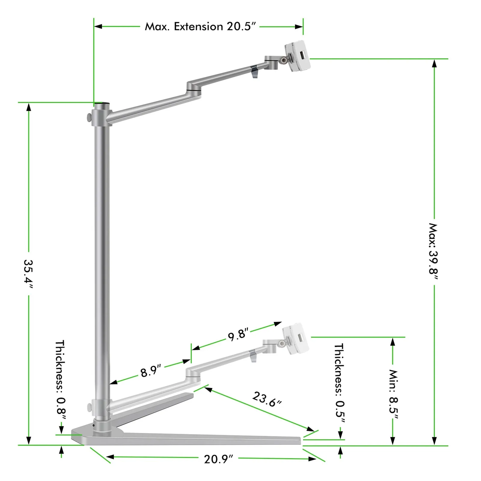 Lift Floor Stand for Phone&Tablet(UP-6A)