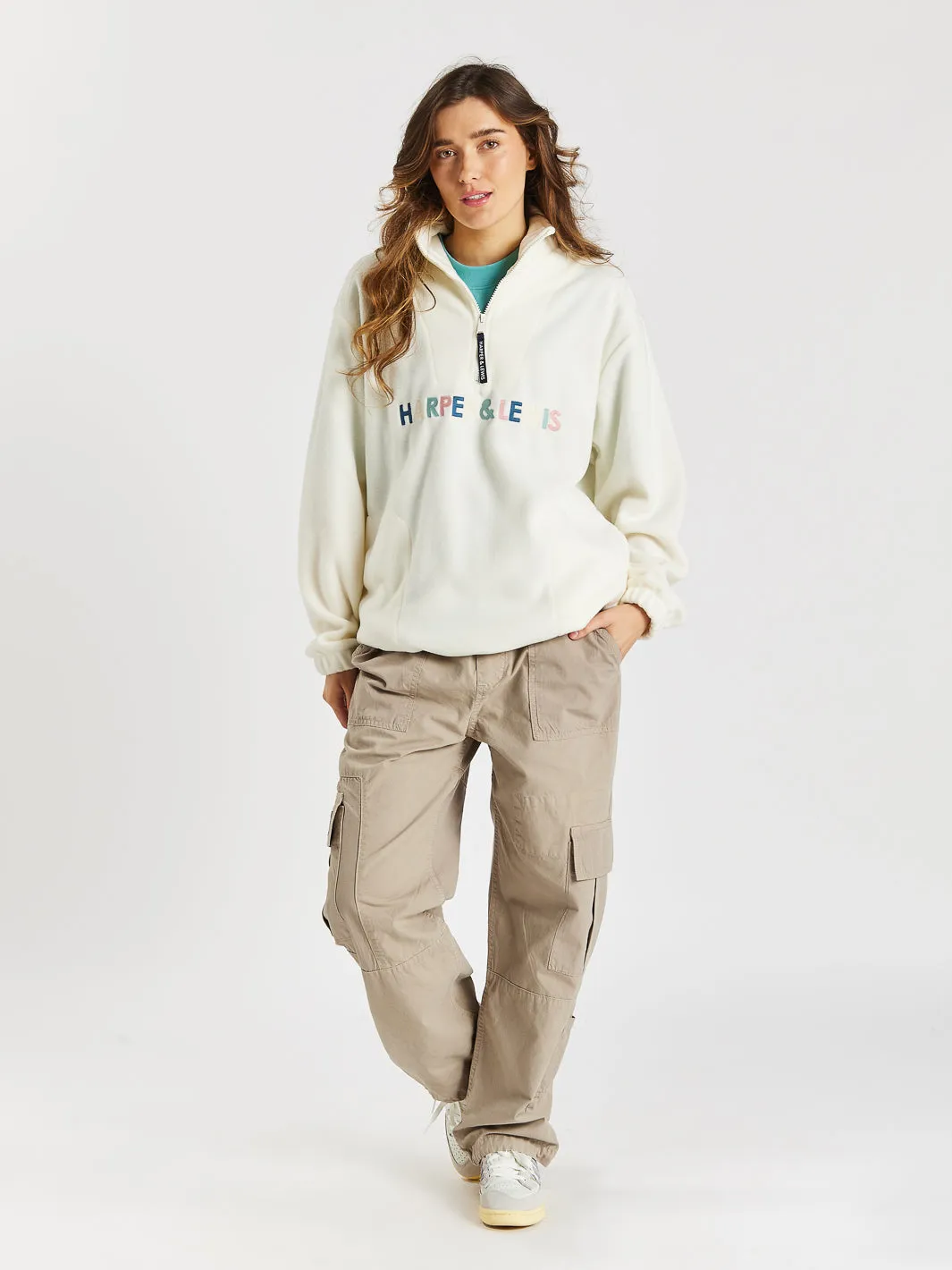 Lily 1/4 Zip Fleece Cream