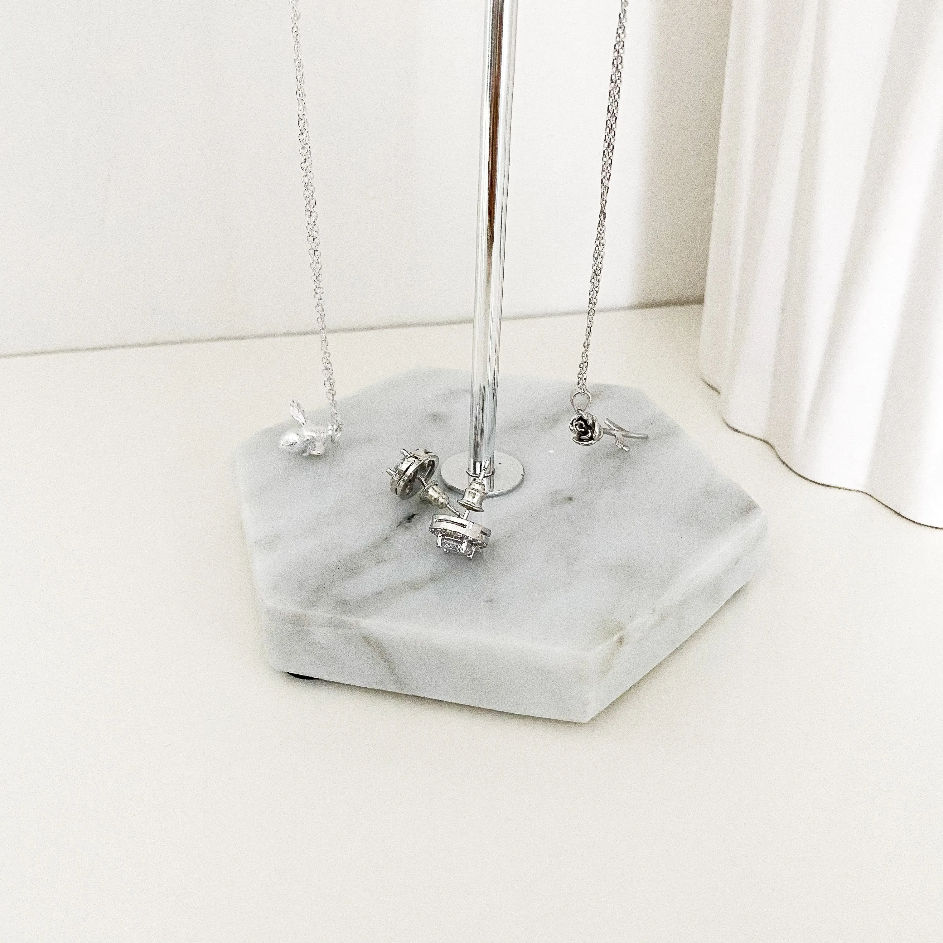 Marble Jewellery Tree Stand (Gold, Silver, Rose Gold)