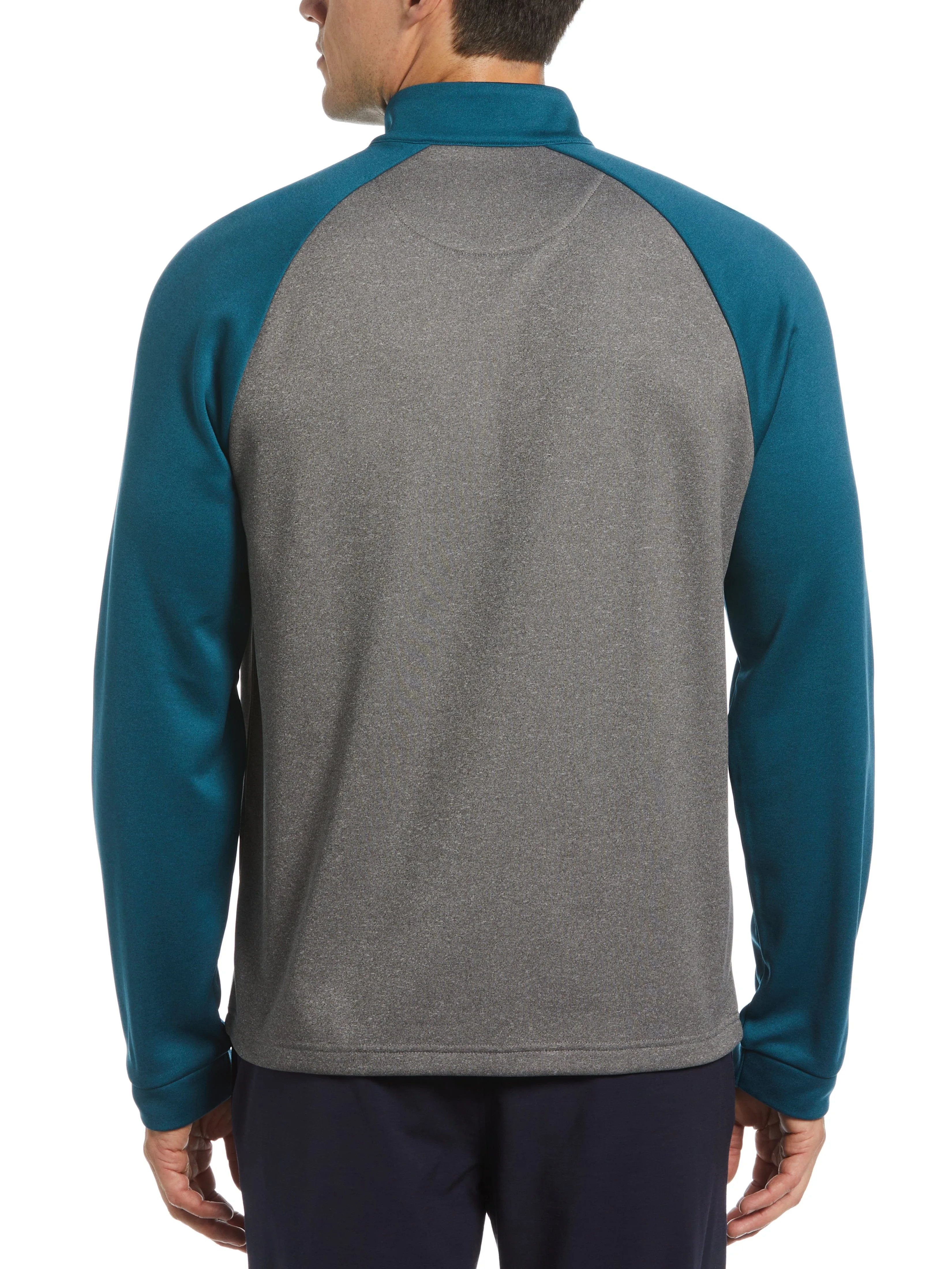 Men's 1/4 Zip Raglan Color Block Pullover