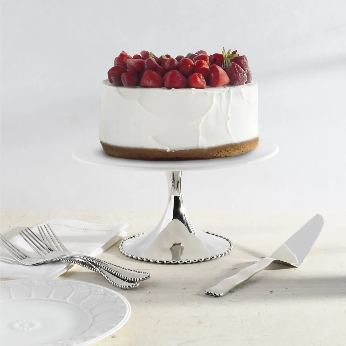 Molten Bone China Cake Stand