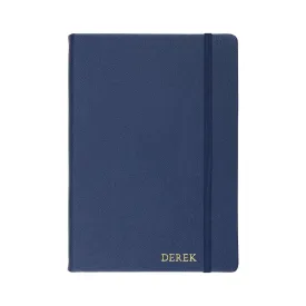 Navy - A5 Refillable Saffiano Notebook