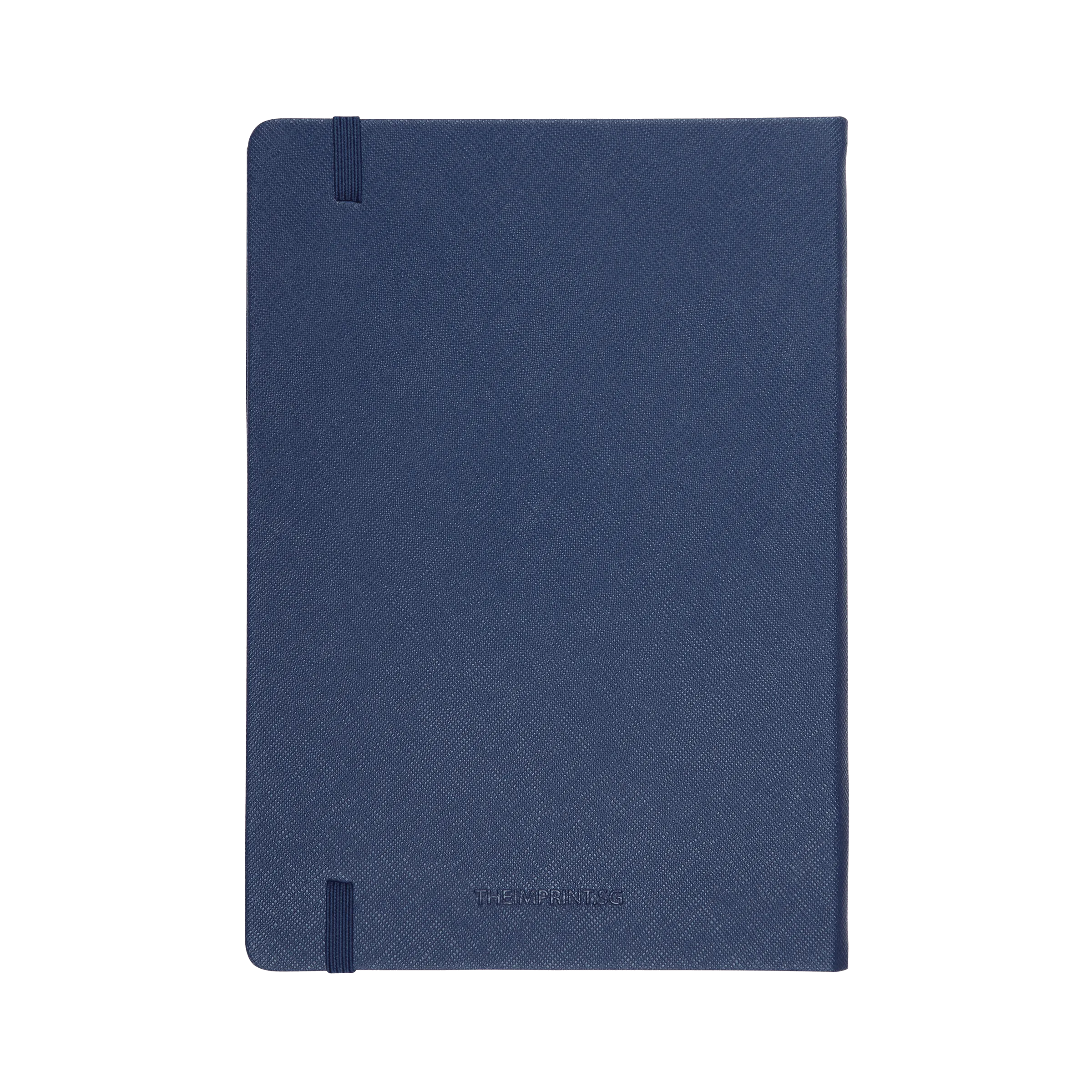 Navy - A5 Refillable Saffiano Notebook