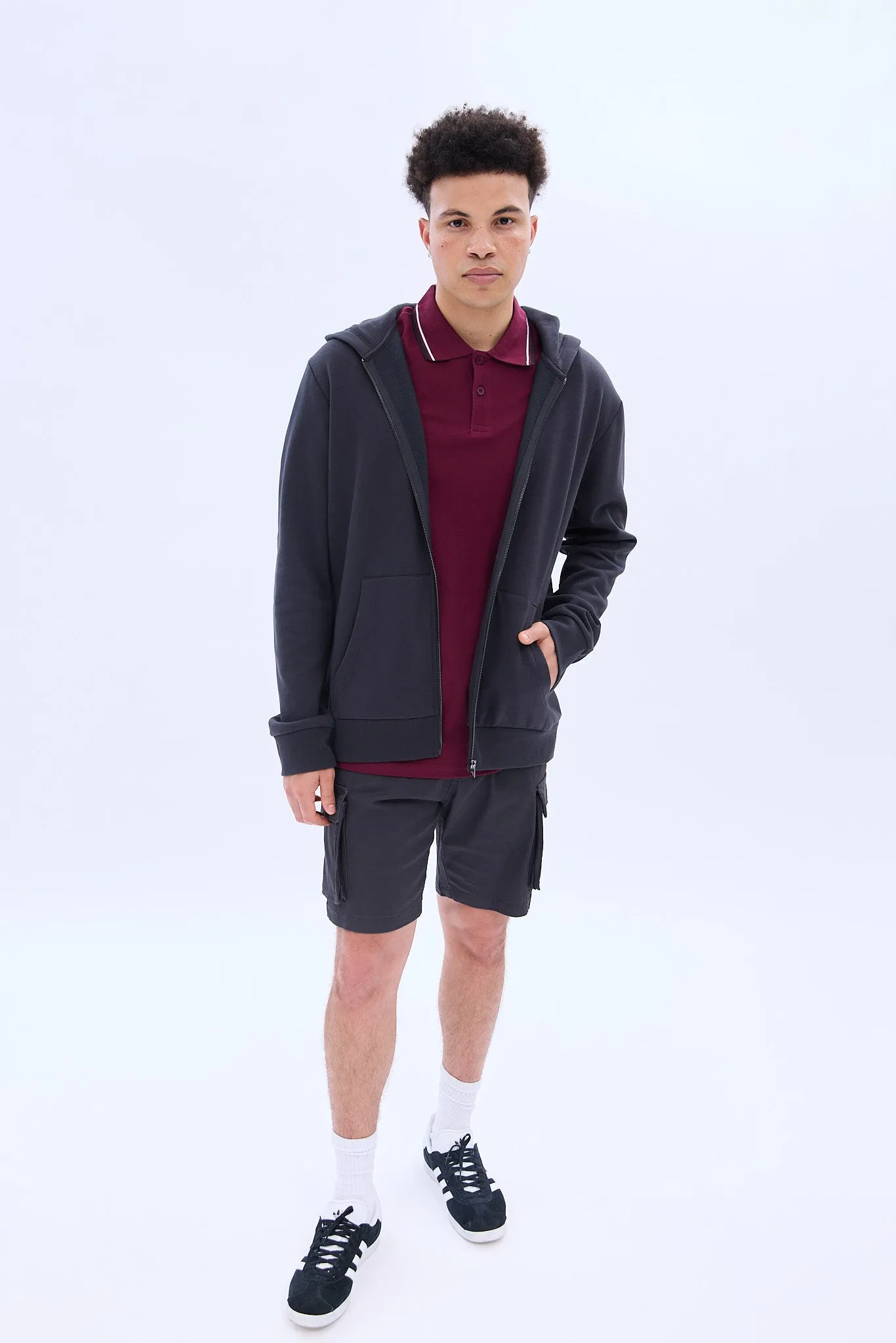 North Western Zip-Up Hoodie