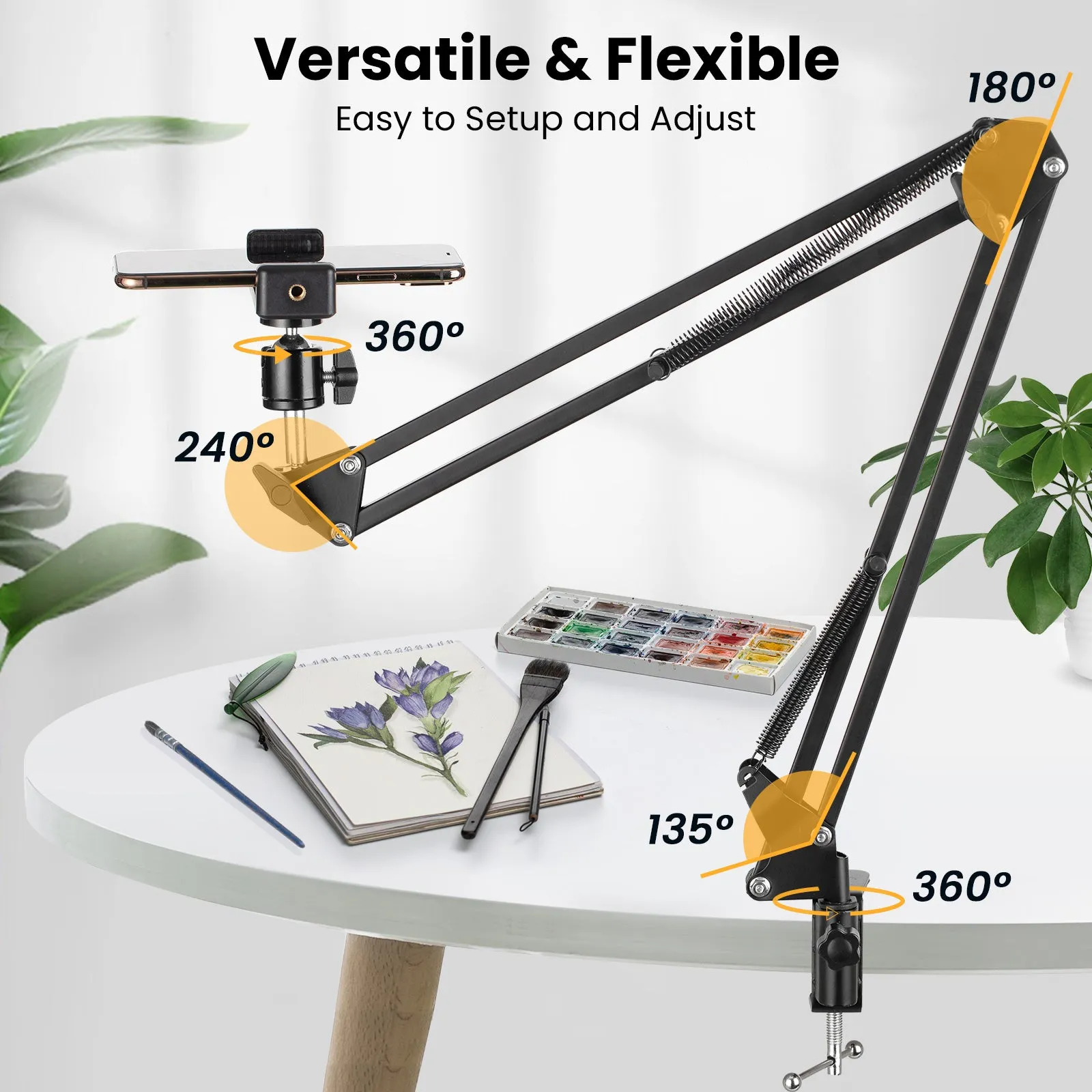 Overhead Tripod Mount Articulating Arm