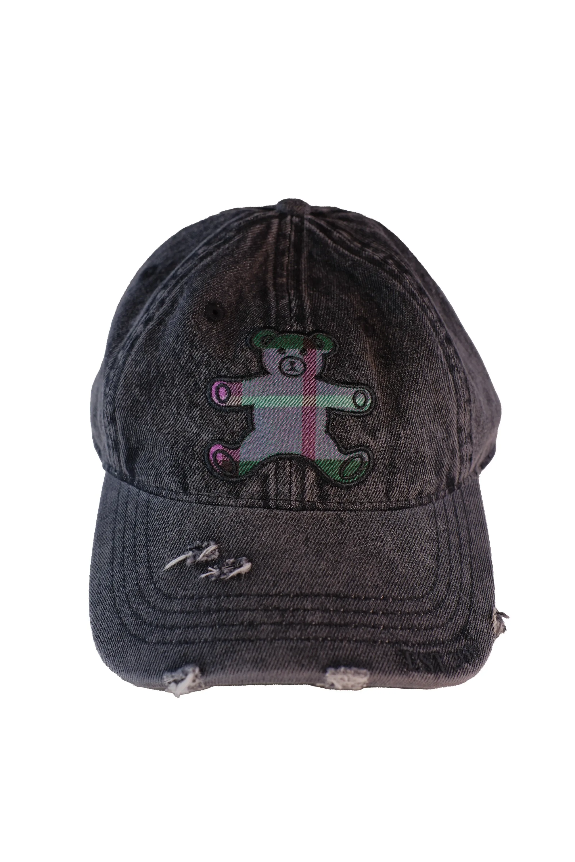 Patchwork Bear Dad Hat