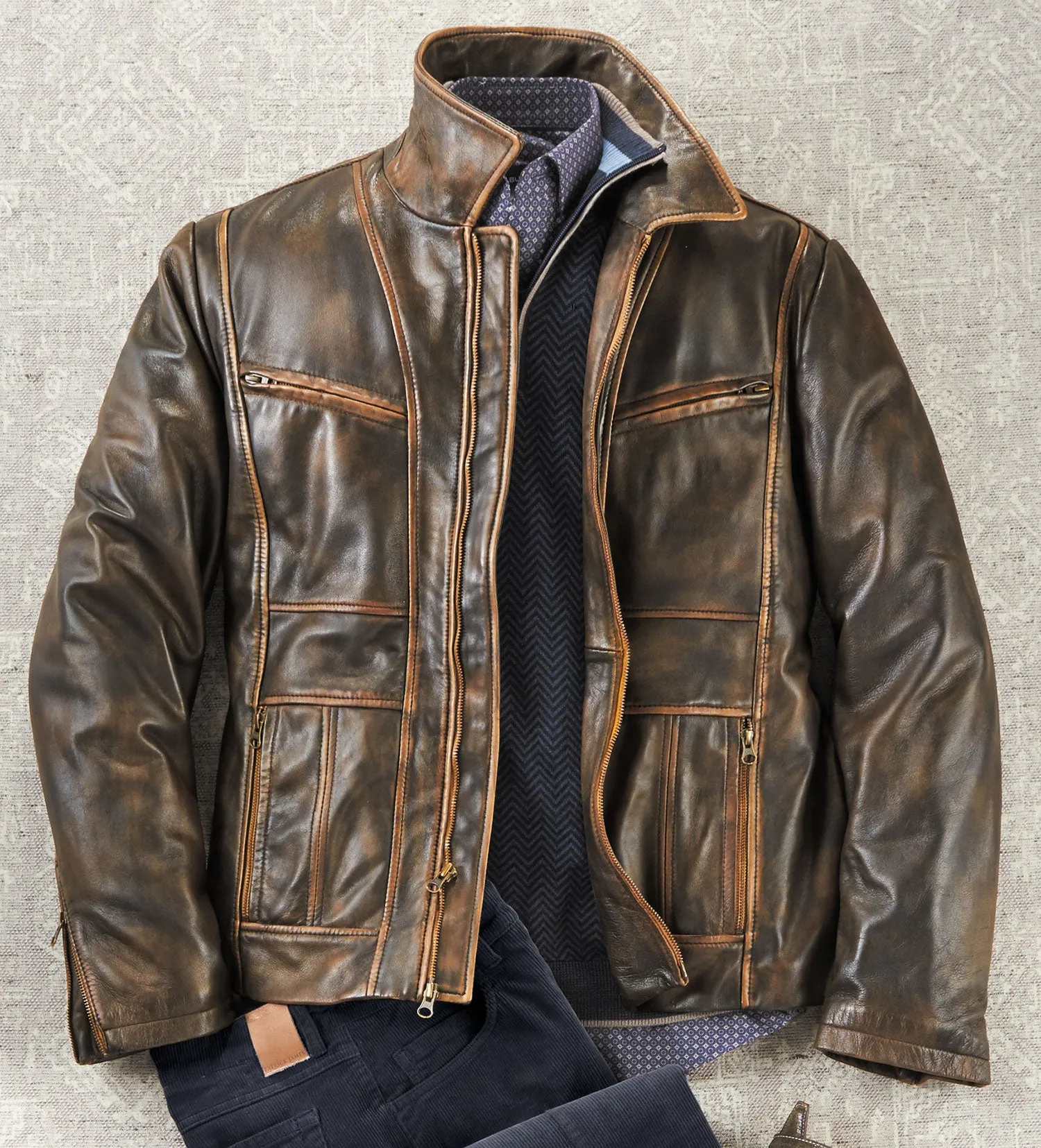 Patrick James Vintage Dean Leather Jacket