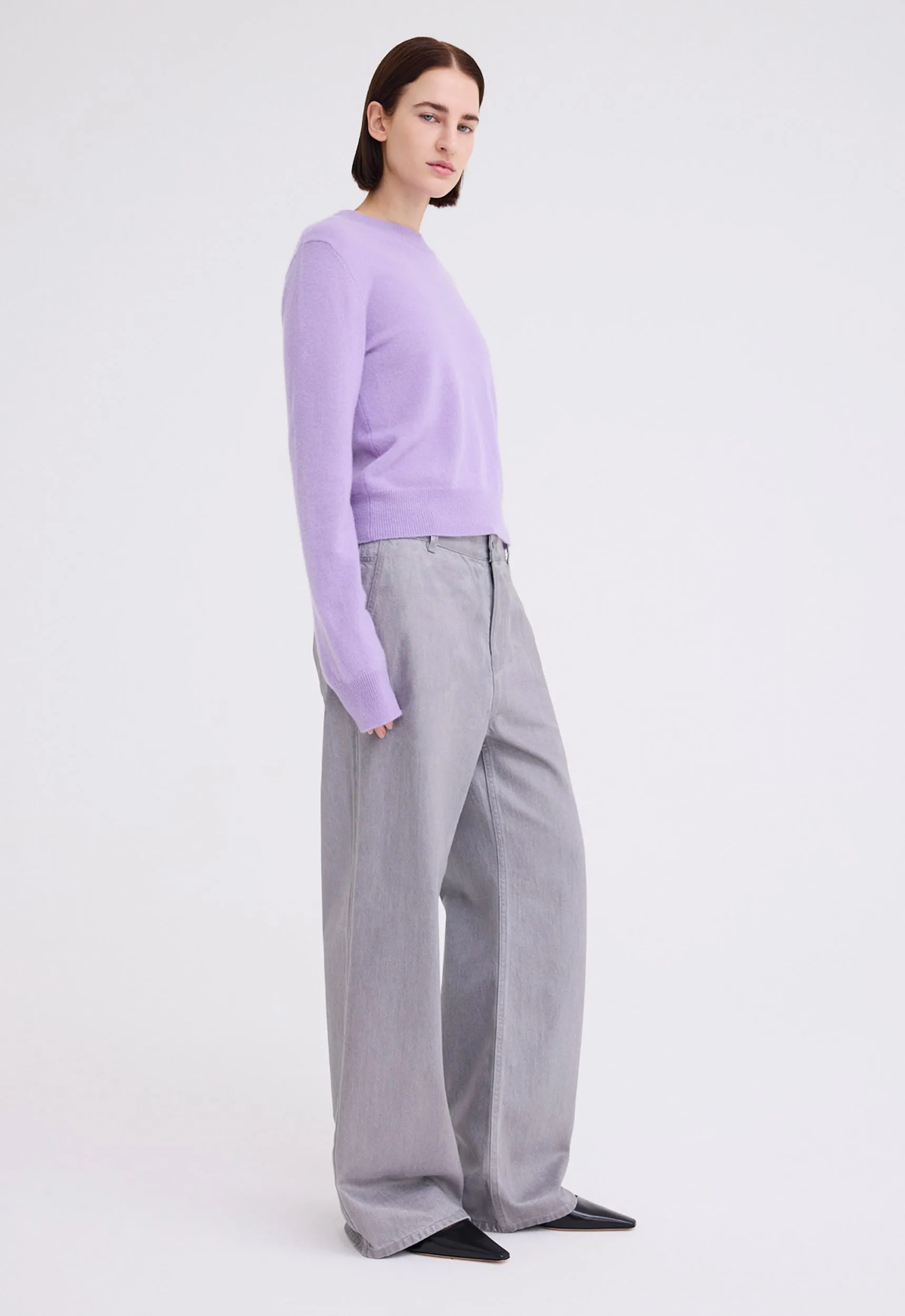 Peter Cashmere Sweater - Peri Peri Lilac