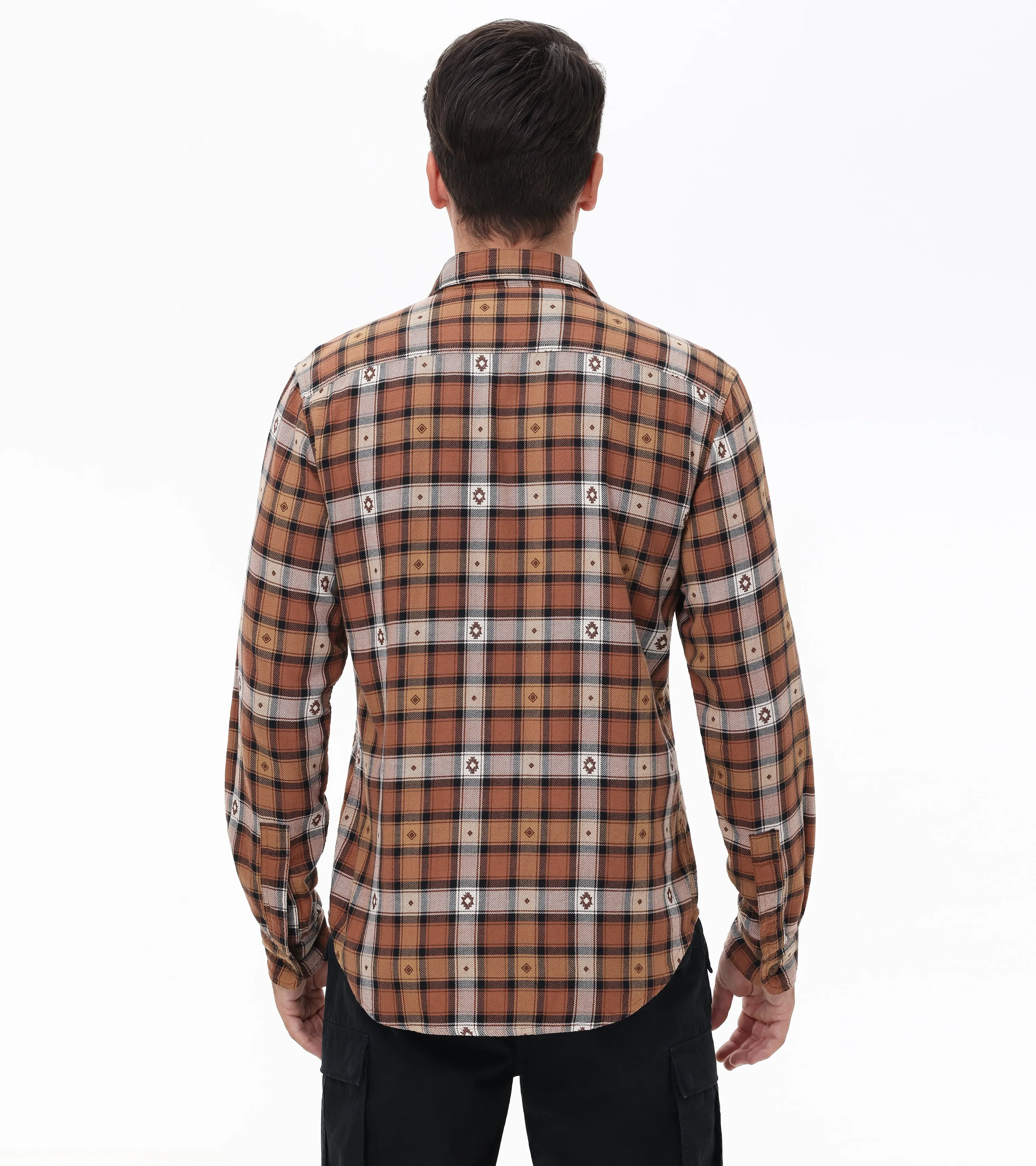 Plaid Jacquard Shirt