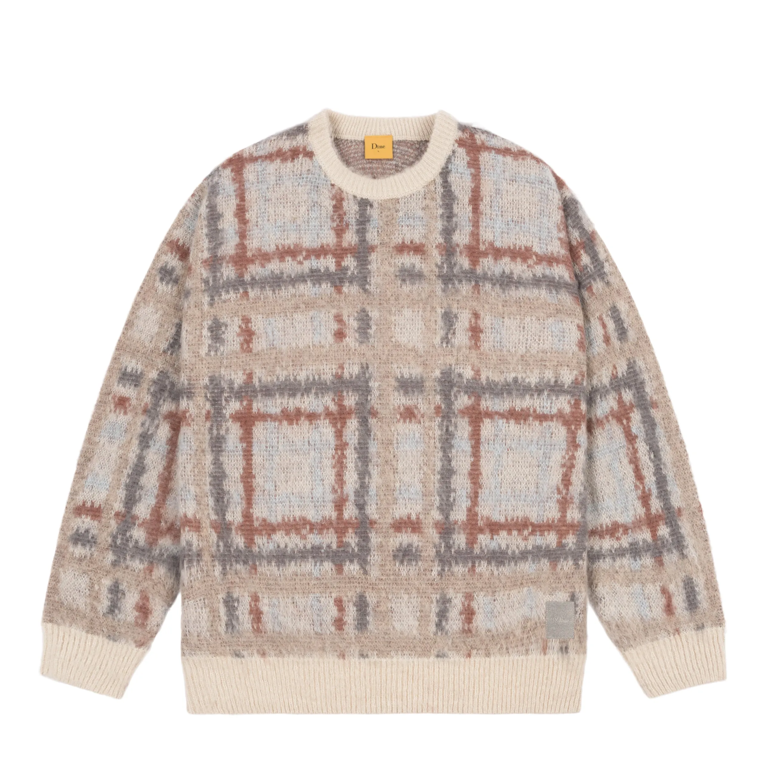 Plaid Mohair Knit