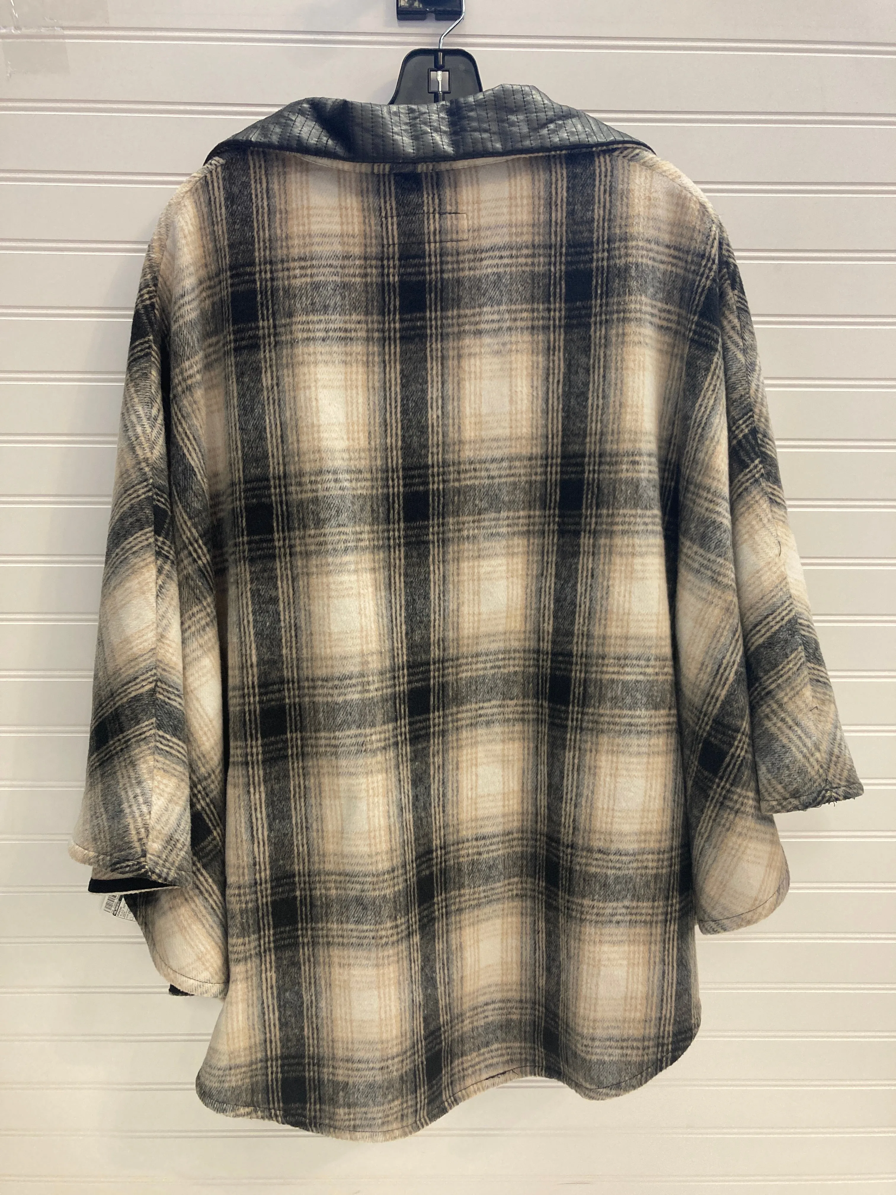 Poncho By Blanknyc In Plaid Pattern, Size: Osfm