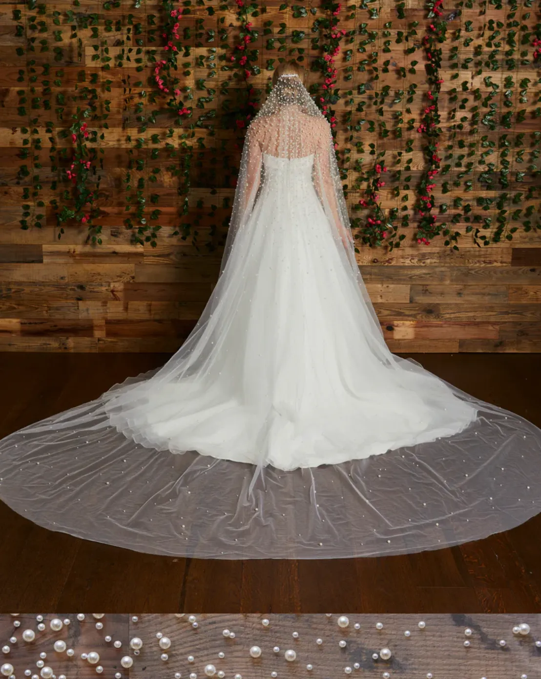 Rhinestone and Pearl Veil