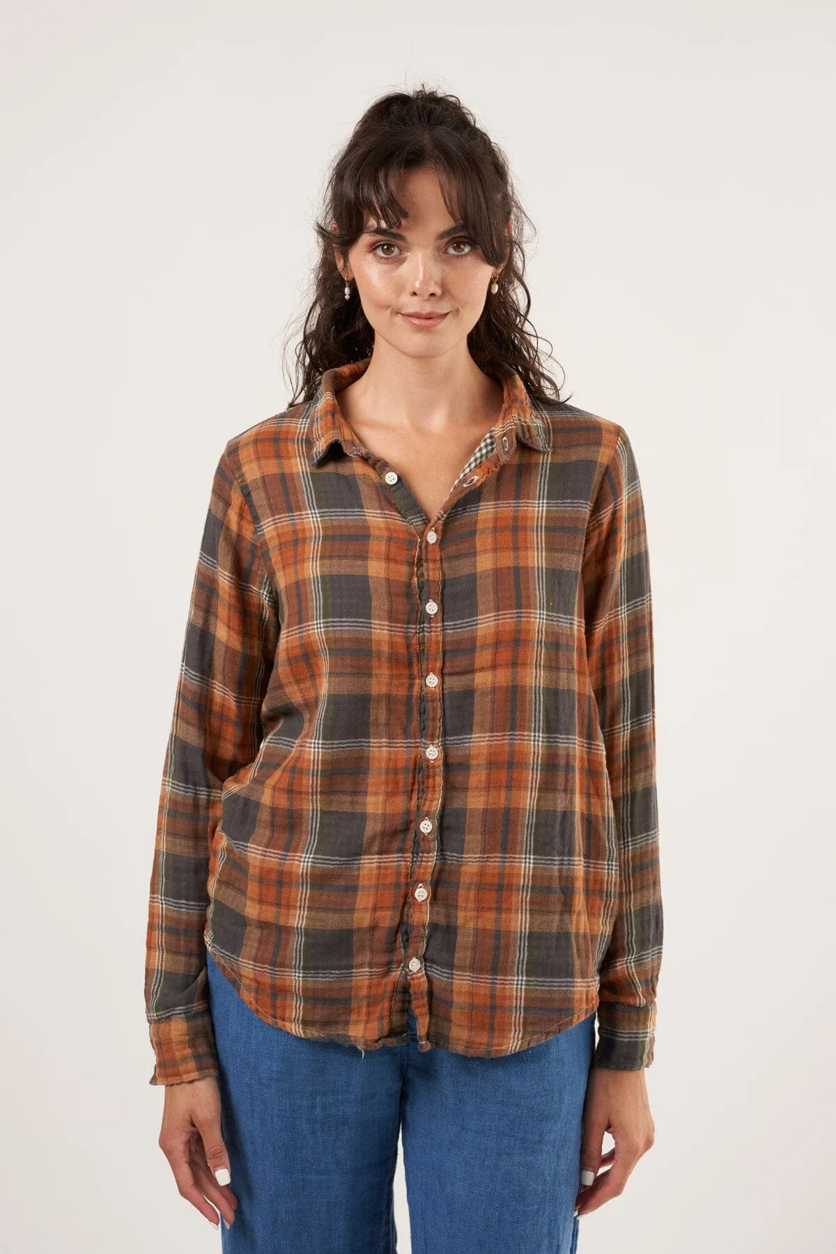 Romy - Double Cotton Gauze Plaid