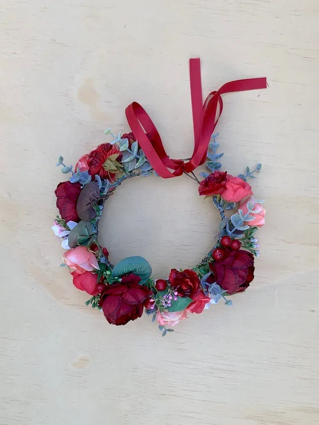 Scarlett Rose Girls Flower Crown