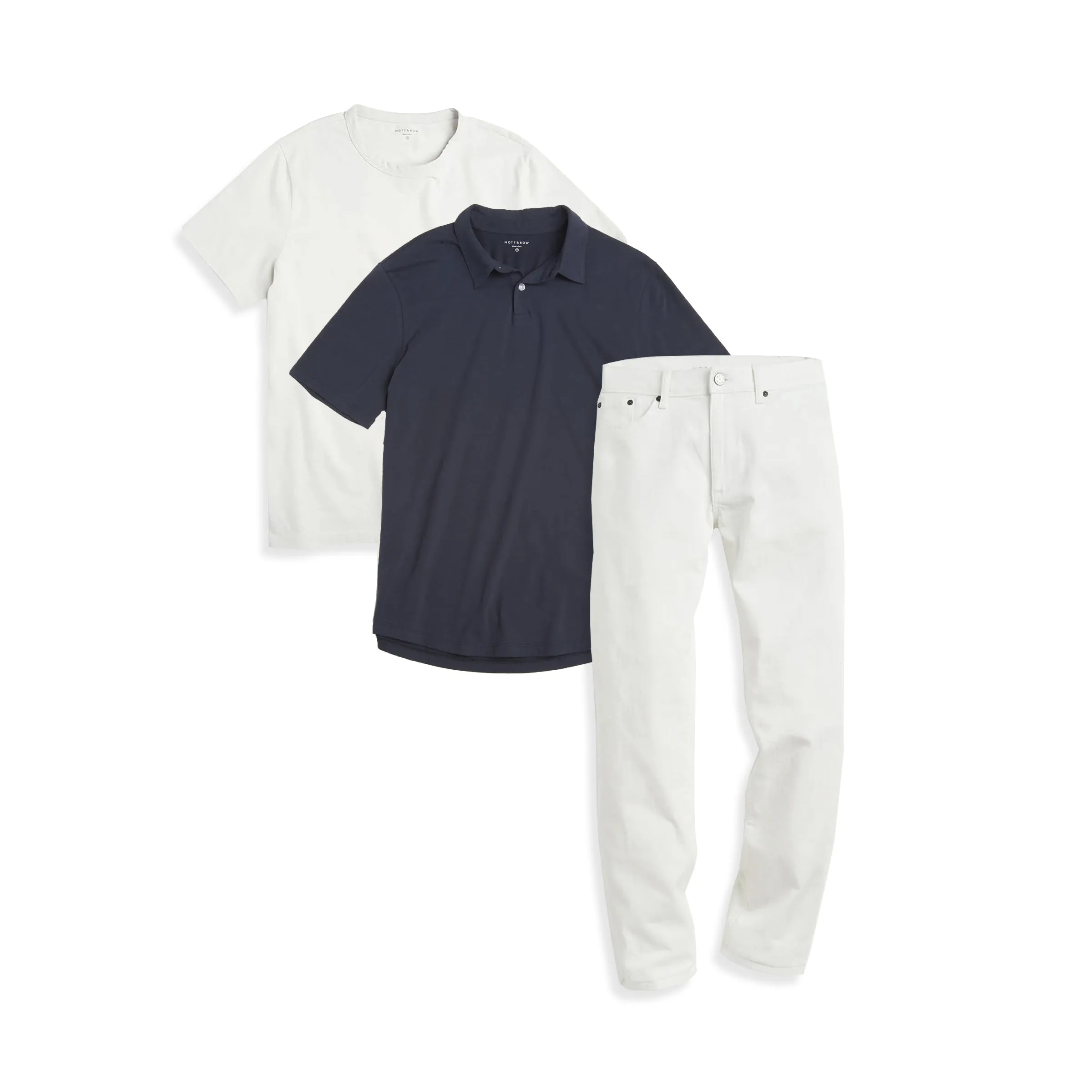 Set 06: 1 Polo   1 Driggs Tee   1 pair of Jeans