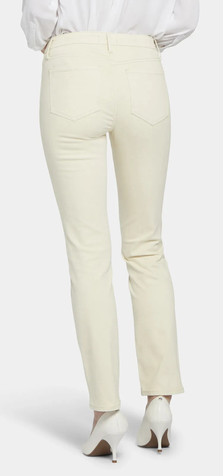 Sheri Slim Jeans Creme Premium Denim | White Creek