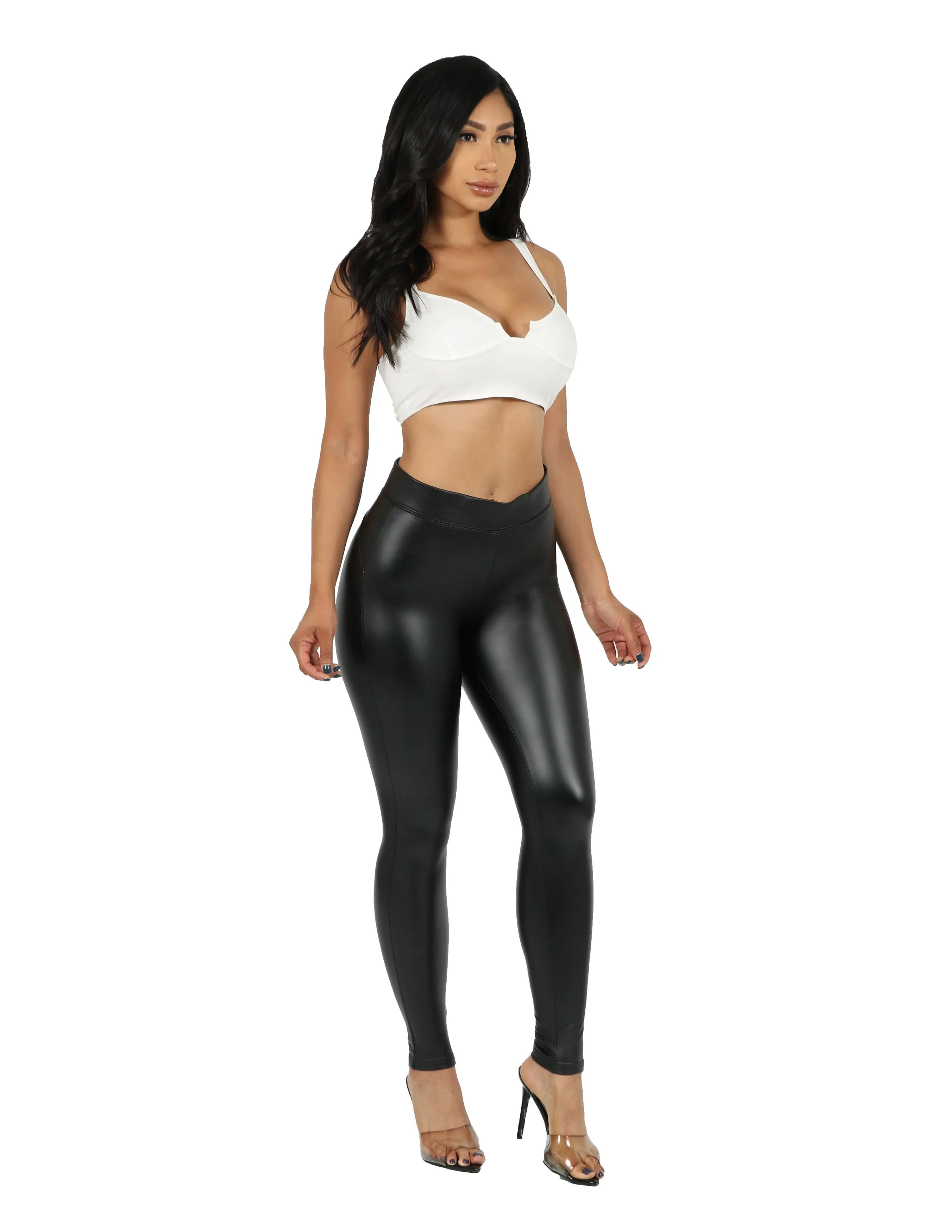 Super Stretch Vegan Leather Leggings