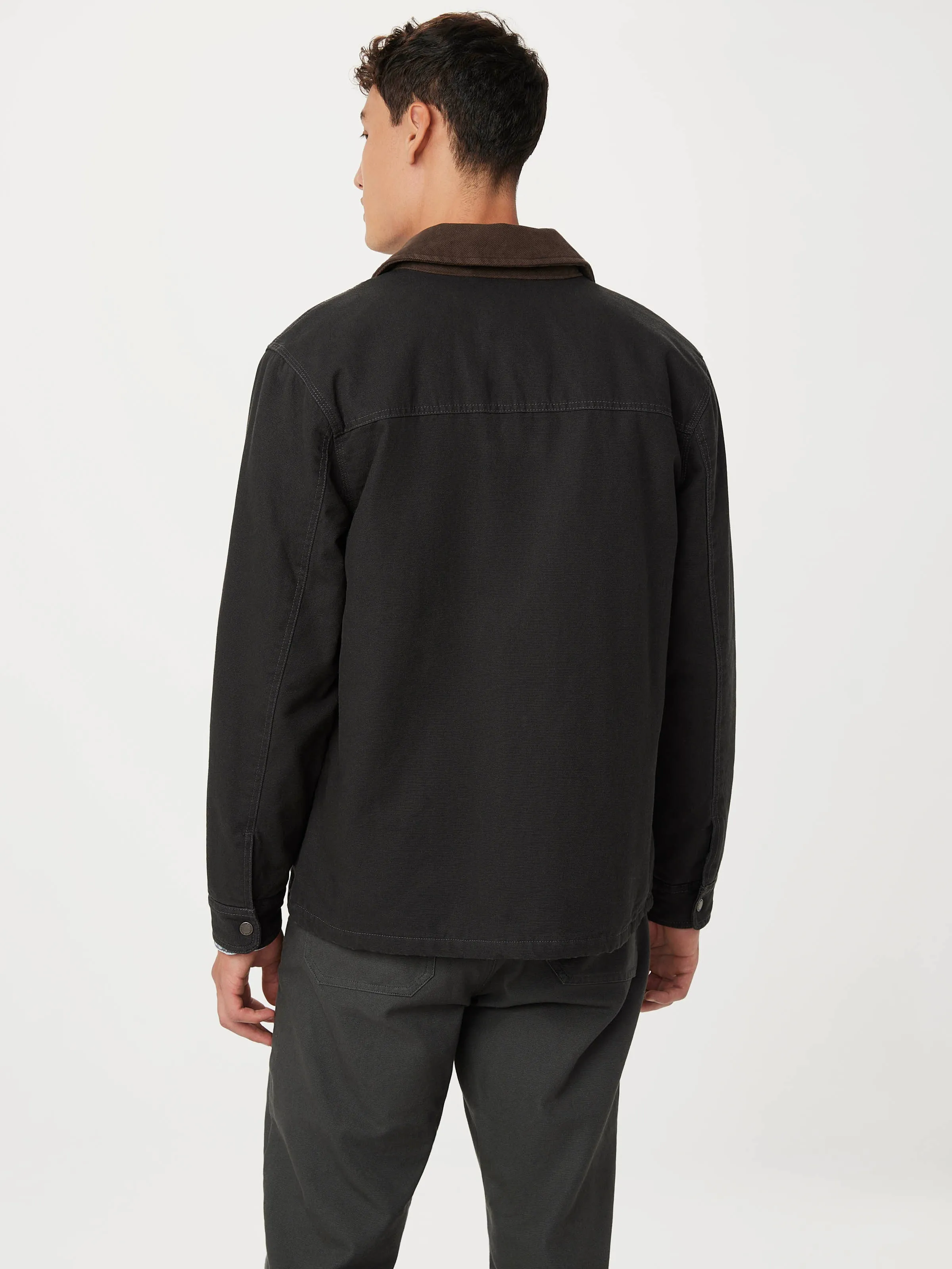 The Canvas Barn Jacket in Washed Black