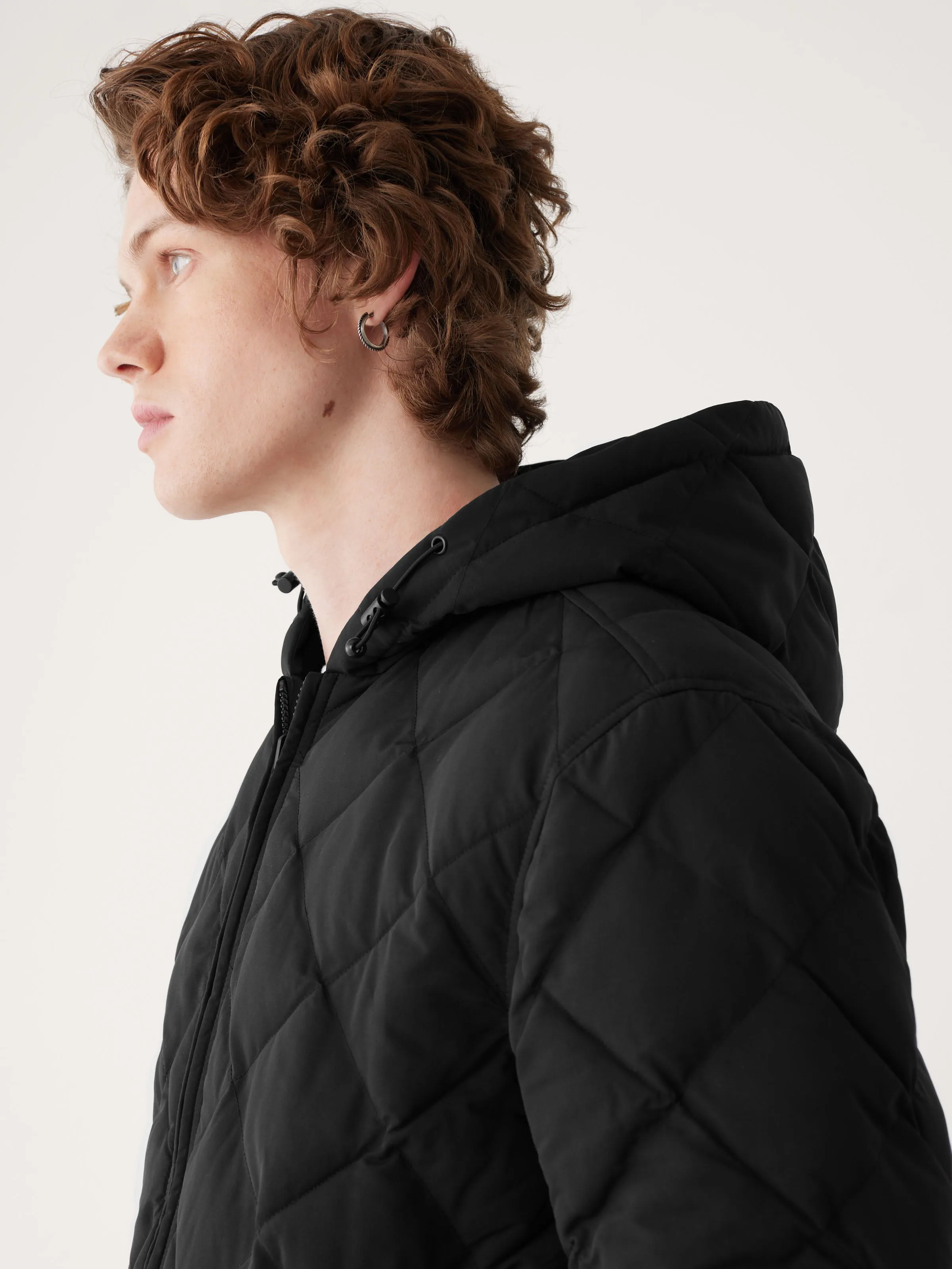 The Skyline Reversible Hooded Jacket in Black