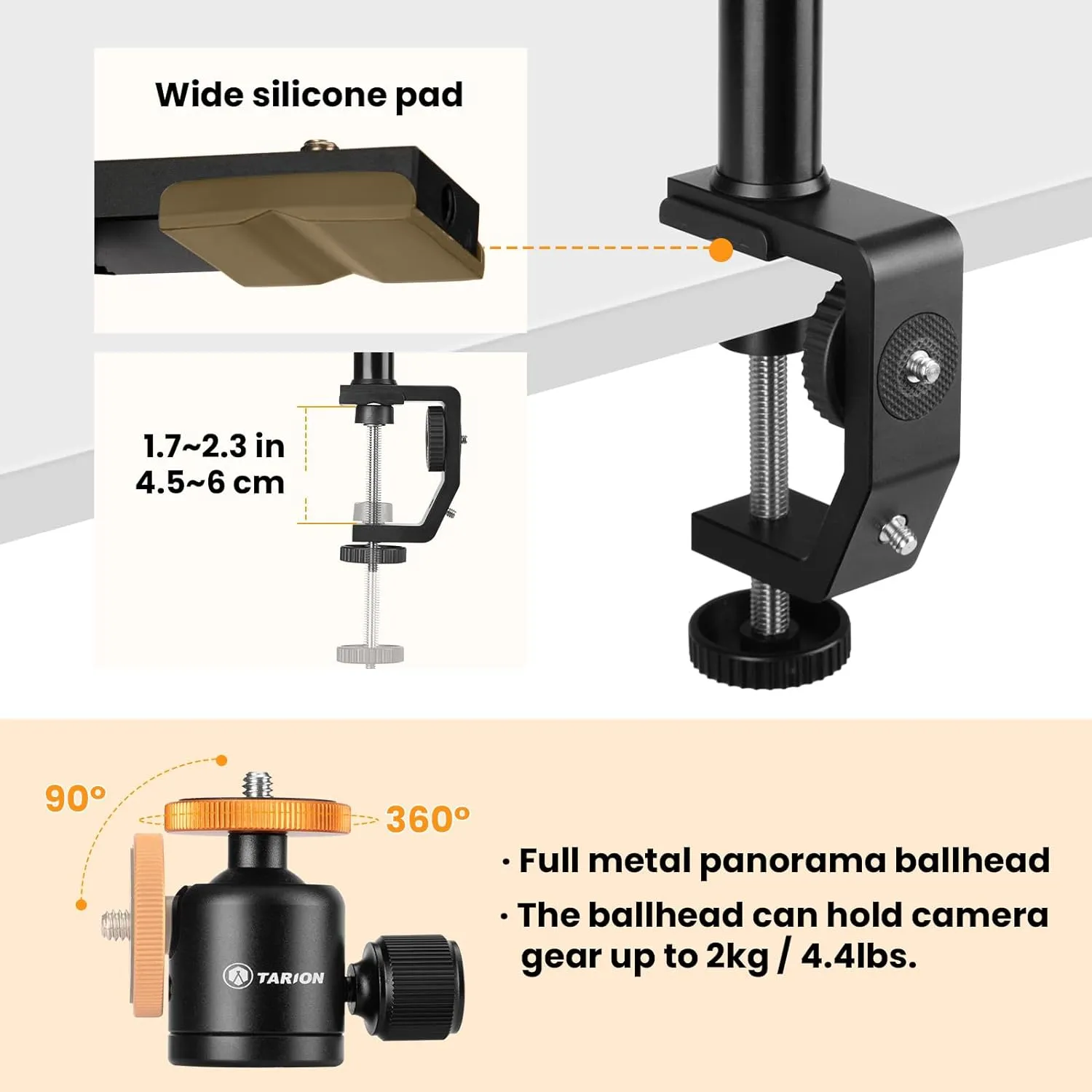 TR-CS 3-in-1 Camera Desk Mount