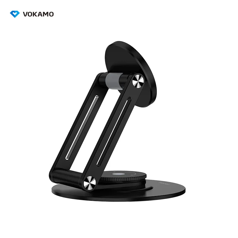 VOKAMO Alloy 360 Rotation Foldable Magnetic Phone Holder For Desk