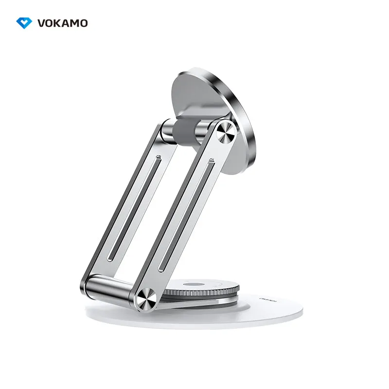 VOKAMO Alloy 360 Rotation Foldable Magnetic Phone Holder For Desk